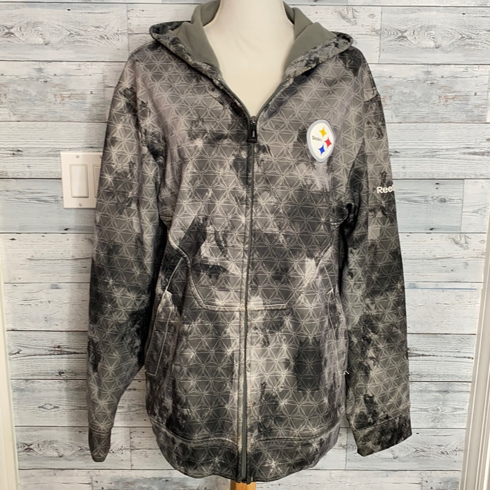 NFL PITTSBURGH STEELERS FULL ZIP HOODED SWEATSHIRT